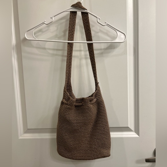 The Sak Tan Crochet Crossbody Hobo Bag - Picture 3 of 6